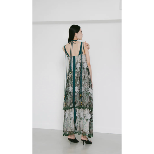 MURRAL Everlasting embroidery lace camisole dress (Green) | クオッタで格安レンタル